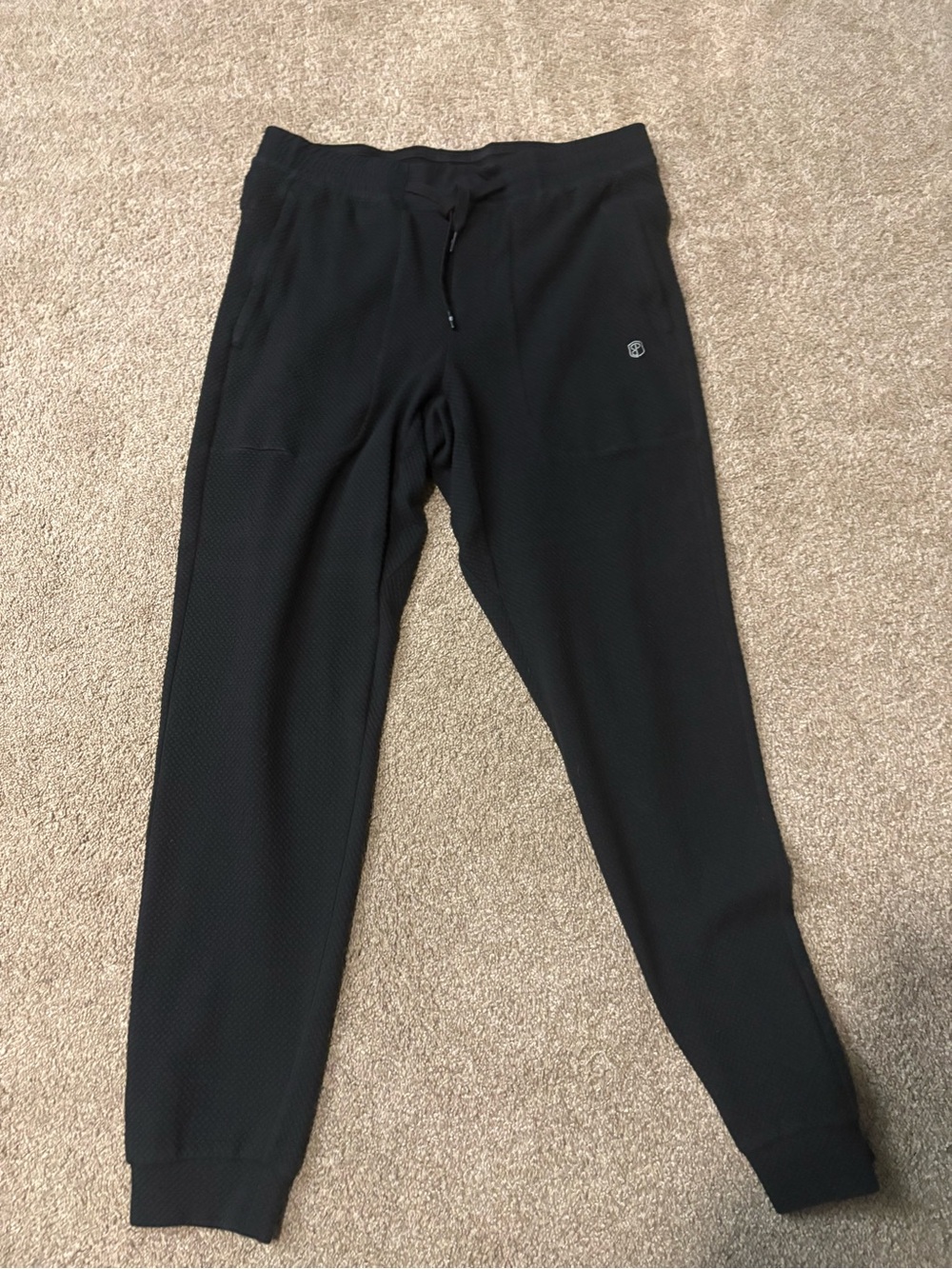 Born Primitive Cloud Jogger Black L Men’s Ultra Soft Zipper Pockets EUC